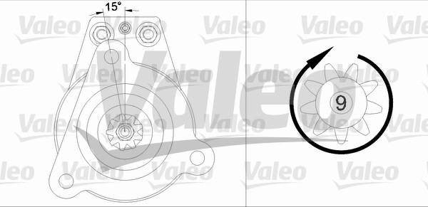 Valeo 455530 - Стартер vvparts.bg