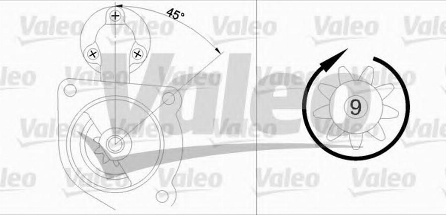 Valeo 455521 - Стартер vvparts.bg