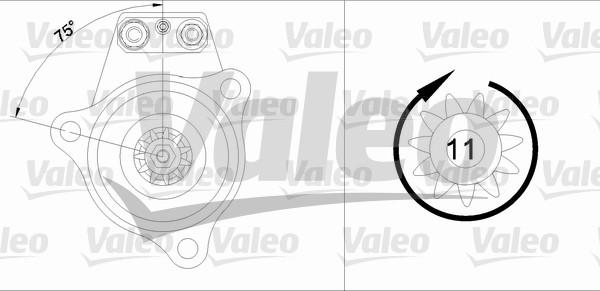 Valeo 455523 - Стартер vvparts.bg