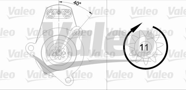 Valeo 455522 - Стартер vvparts.bg