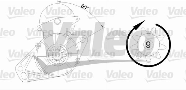 Valeo 455579 - Стартер vvparts.bg