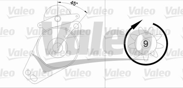 Valeo 455576 - Стартер vvparts.bg