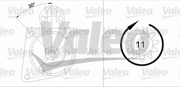 Valeo 455571 - Стартер vvparts.bg