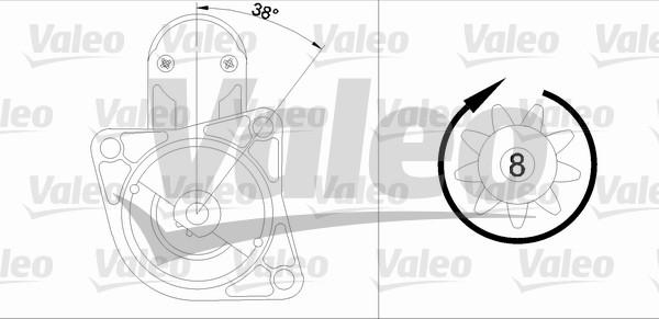 Valeo 455665 - Стартер vvparts.bg