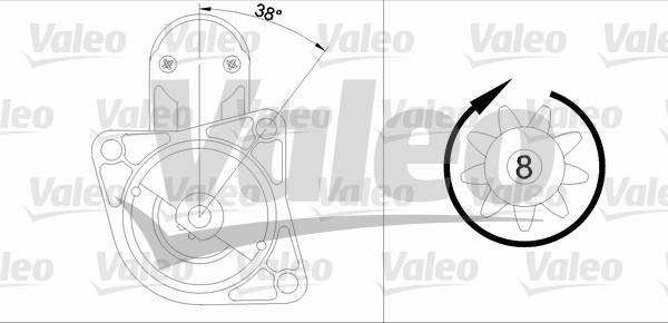 Valeo 455609 - Стартер vvparts.bg