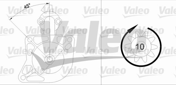 Valeo 455605 - Стартер vvparts.bg