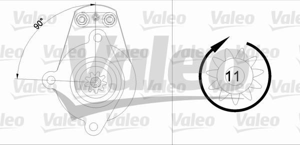 Valeo 455616 - Стартер vvparts.bg
