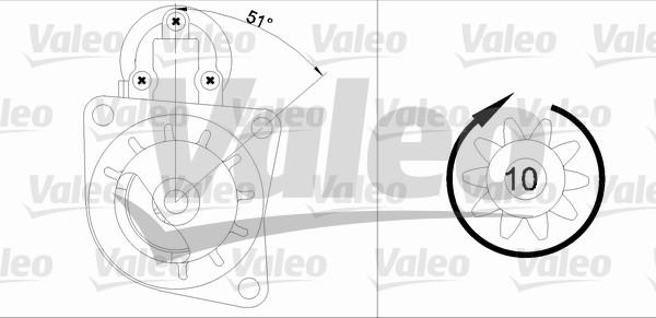 Valeo 455684 - Стартер vvparts.bg