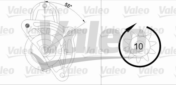 Valeo 455687 - Стартер vvparts.bg