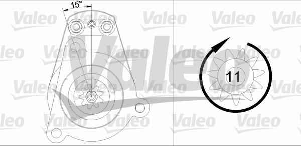 Valeo 455620 - Стартер vvparts.bg