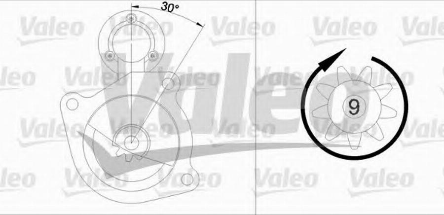 Valeo 455621 - Стартер vvparts.bg