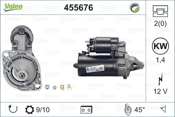 Valeo 455676 - Стартер vvparts.bg