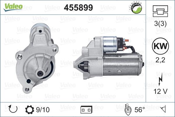 Valeo 455899 - Стартер vvparts.bg