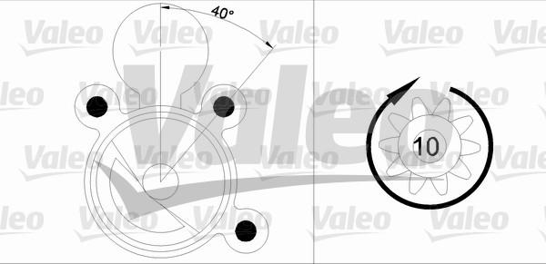 Valeo 455891 - Стартер vvparts.bg