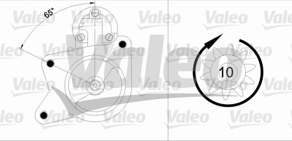 Valeo 455840 - Стартер vvparts.bg