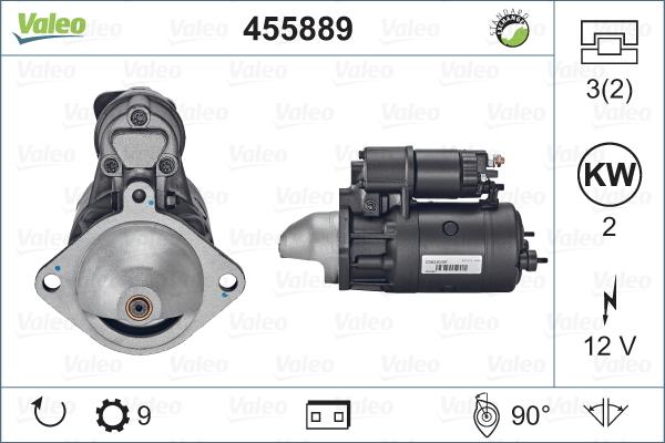 Valeo 455889 - Стартер vvparts.bg