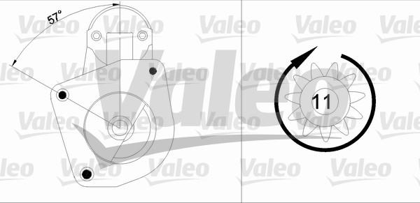 Valeo 455872 - Стартер vvparts.bg