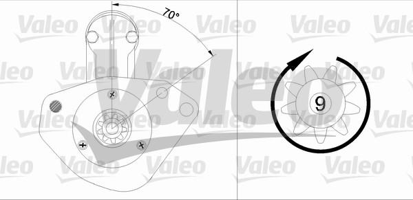 Valeo 455744 - Стартер vvparts.bg