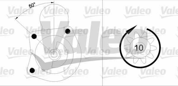 Valeo 455746 - Стартер vvparts.bg