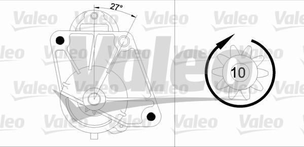 Valeo 455741 - Стартер vvparts.bg