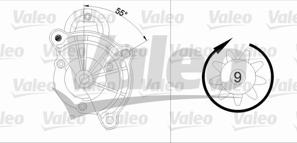 Valeo 455748 - Стартер vvparts.bg