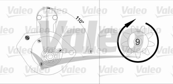 Valeo 455743 - Стартер vvparts.bg