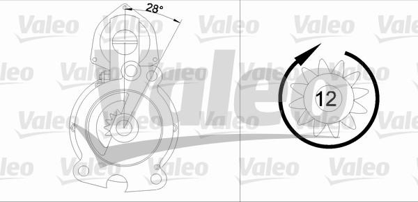 Valeo 455742 - Стартер vvparts.bg