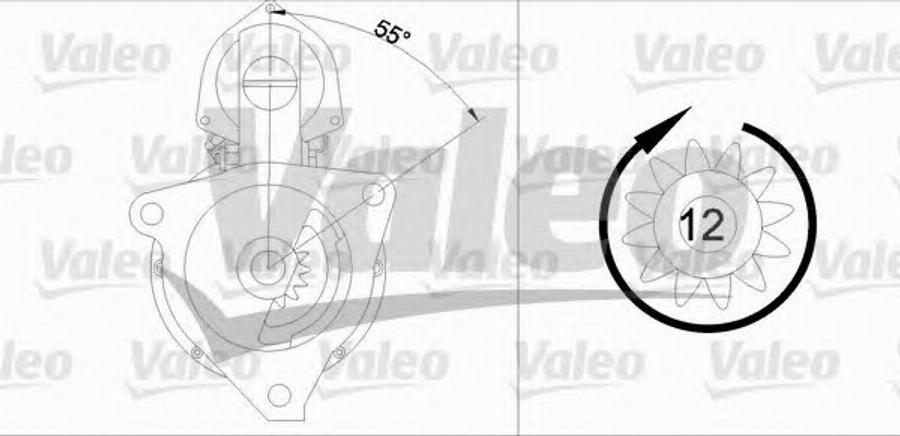 Valeo 455750 - Стартер vvparts.bg