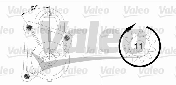 Valeo 455719 - Стартер vvparts.bg