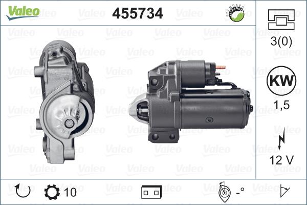 Valeo 455734 - Стартер vvparts.bg