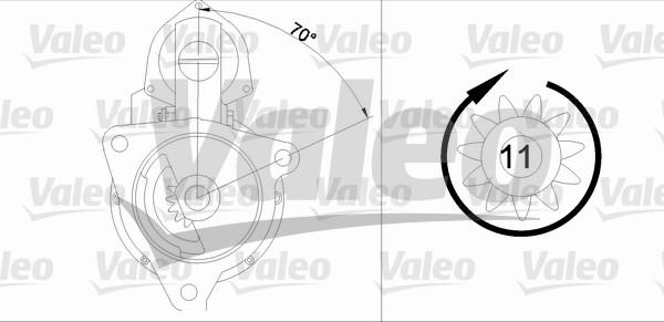 Valeo 455733 - Стартер vvparts.bg