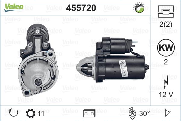 Valeo 455720 - Стартер vvparts.bg