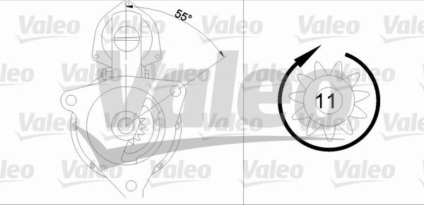 Valeo 455723 - Стартер vvparts.bg