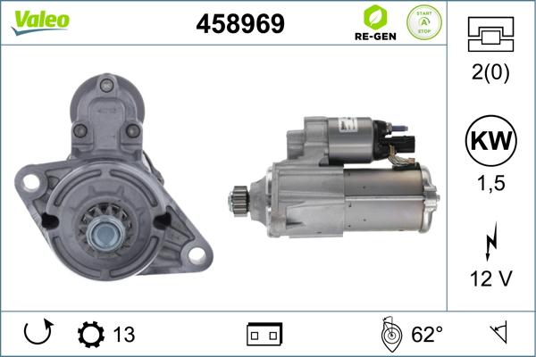 Valeo 458969 - Стартер vvparts.bg