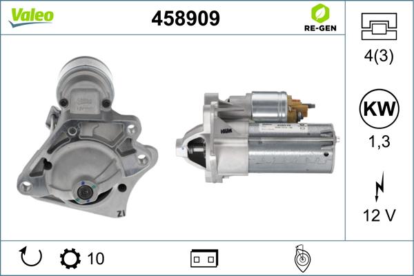 Valeo 458909 - Стартер vvparts.bg