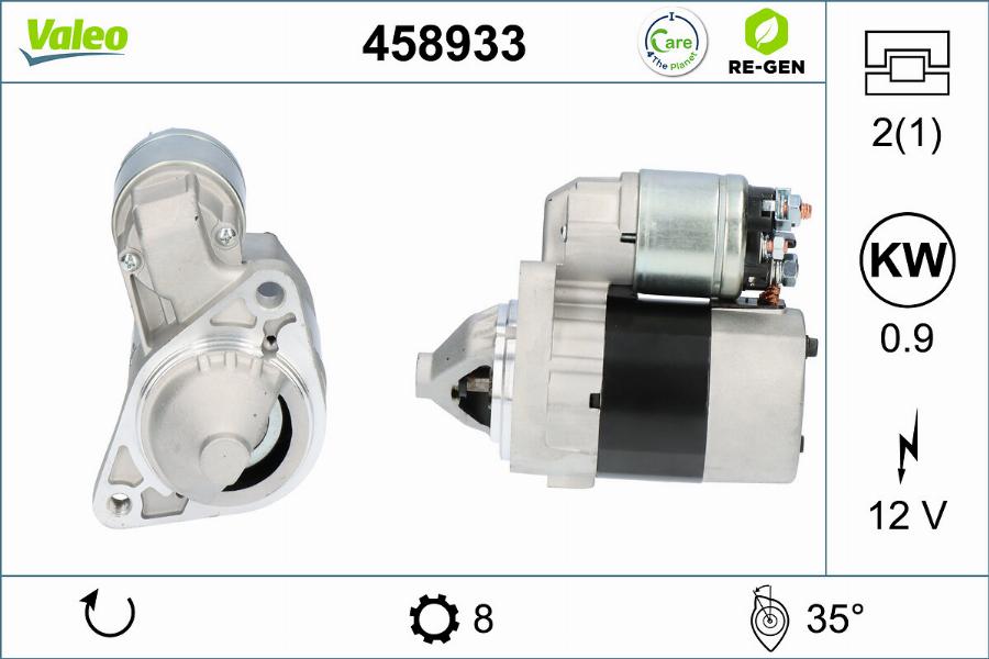 Valeo 458933 - Стартер vvparts.bg