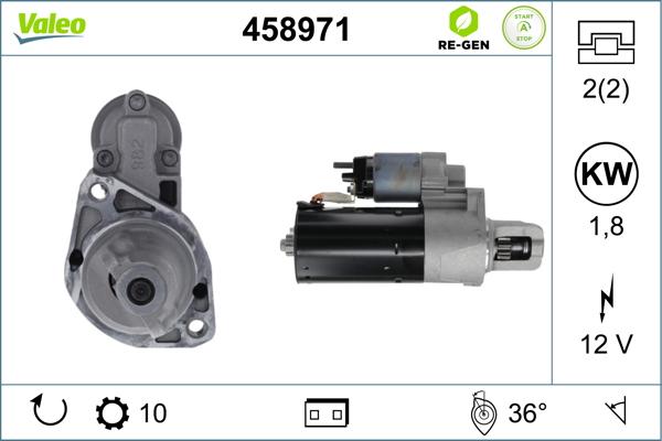 Valeo 458971 - Стартер vvparts.bg