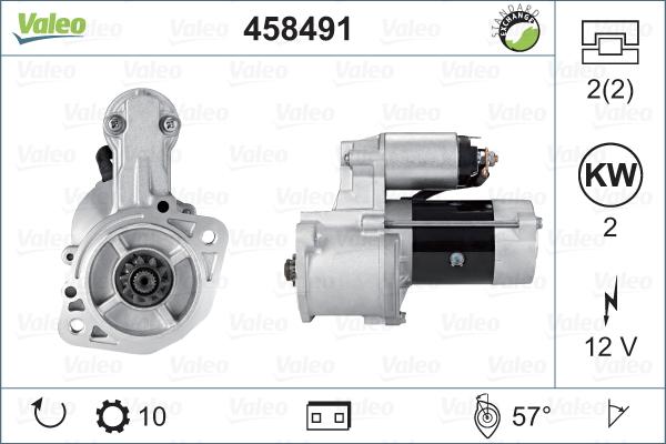 Valeo 458491 - Стартер vvparts.bg