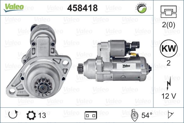 Valeo 458418 - Стартер vvparts.bg