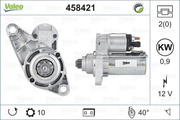 Valeo 458421 - Стартер vvparts.bg