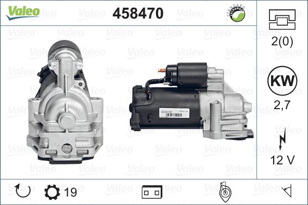 Valeo 458470 - Стартер vvparts.bg