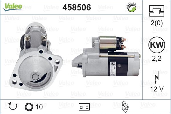 Valeo 458506 - Стартер vvparts.bg