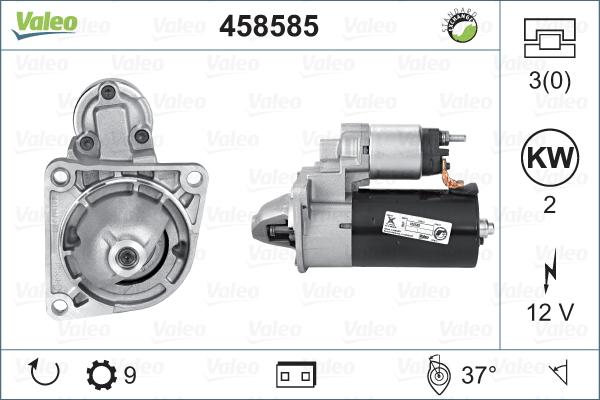 Valeo 458585 - Стартер vvparts.bg