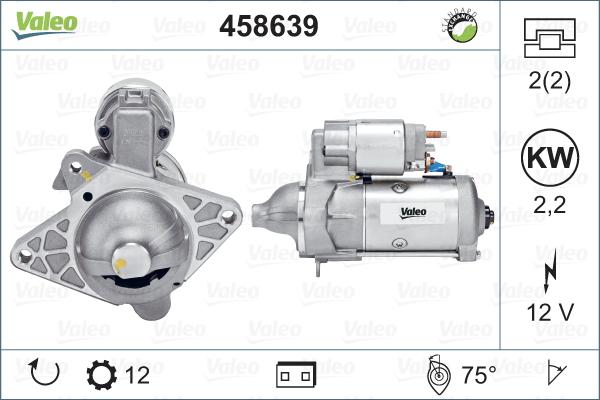 Valeo 458639 - Стартер vvparts.bg