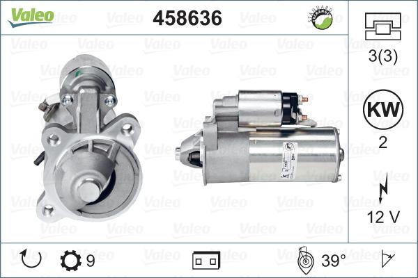 Valeo 458636 - Стартер vvparts.bg