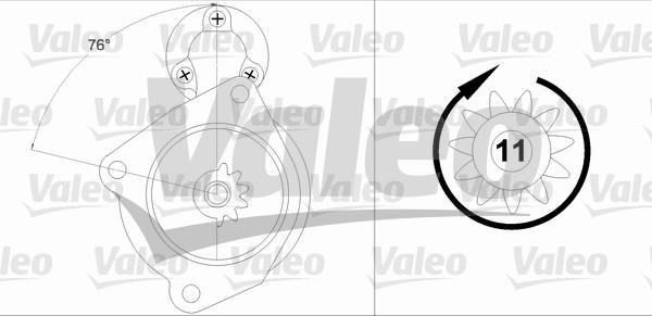 Valeo 458199 - Стартер vvparts.bg