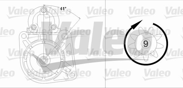 Valeo 458195 - Стартер vvparts.bg