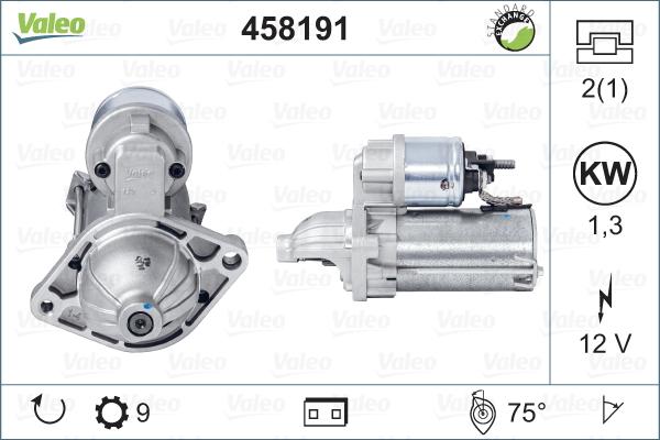 Valeo 458191 - Стартер vvparts.bg