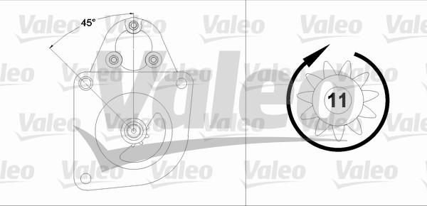 Valeo 458193 - Стартер vvparts.bg