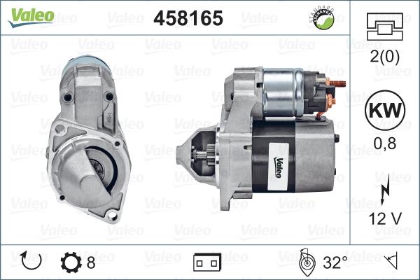 Valeo 458165 - Стартер vvparts.bg